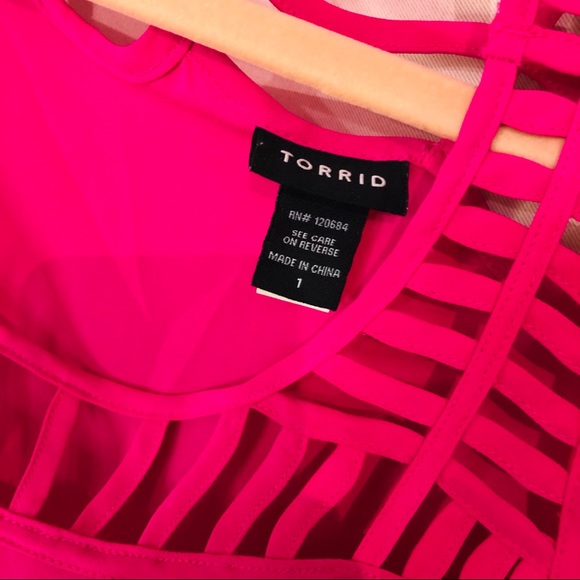 Hot Pink Torrid Top - Picture 3 of 3